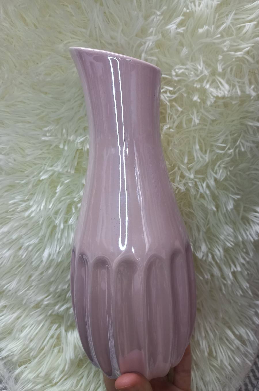 Florero de cerámica esmaltada