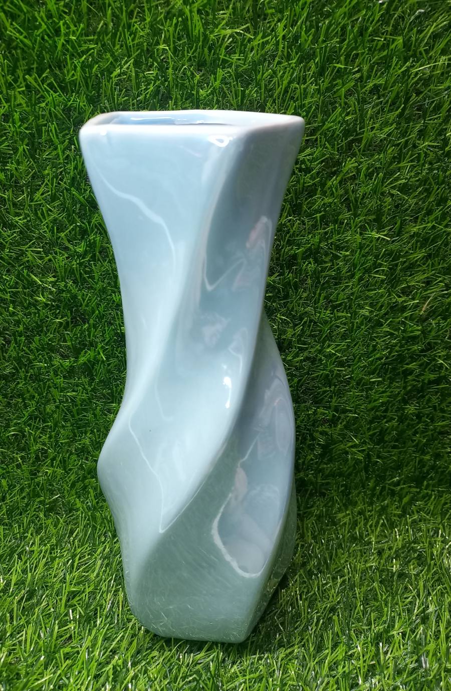 Florero de cerámica esmaltada