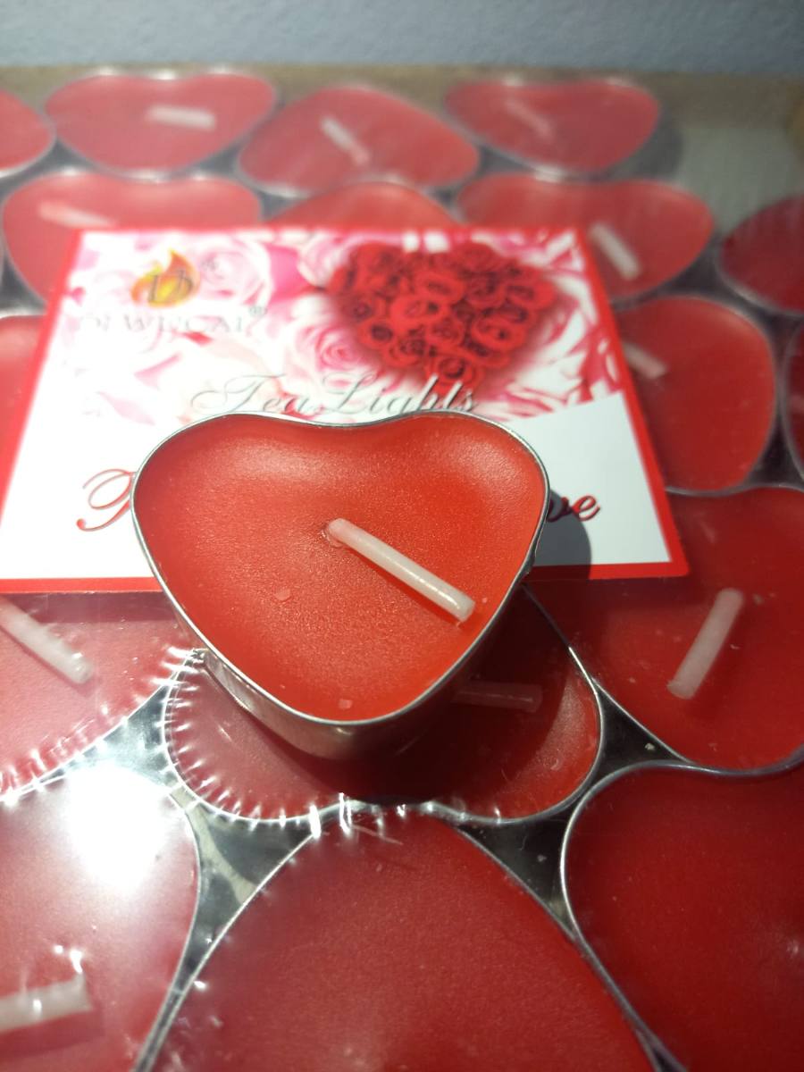 Velas con forma de corazón — foto 2